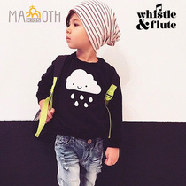 Canada whistle flute parent-child classic Cloud childrens round neck long sleeve pullover jacket