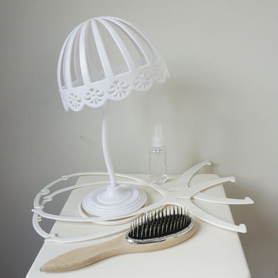 AOI wig comb, cosplay wig wax, hair gel, wig care liquid, wooden handle, steel comb, wig stand
