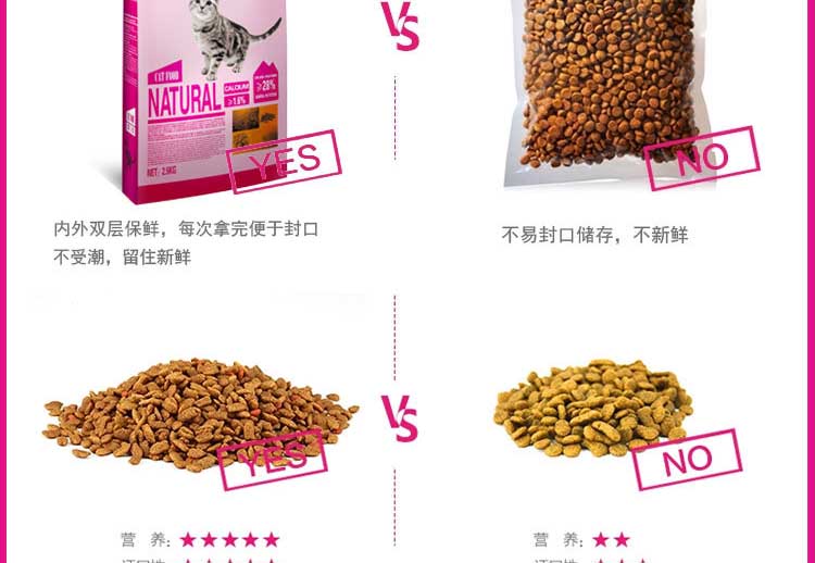 Cá biển tuyệt vời thức ăn cho mèo 2,5kg lông đẹp mắt sáng 5 kg thành mèo con mèo con mèo già mèo đi lạc thức ăn - Cat Staples Cách mix hạt cho mèo