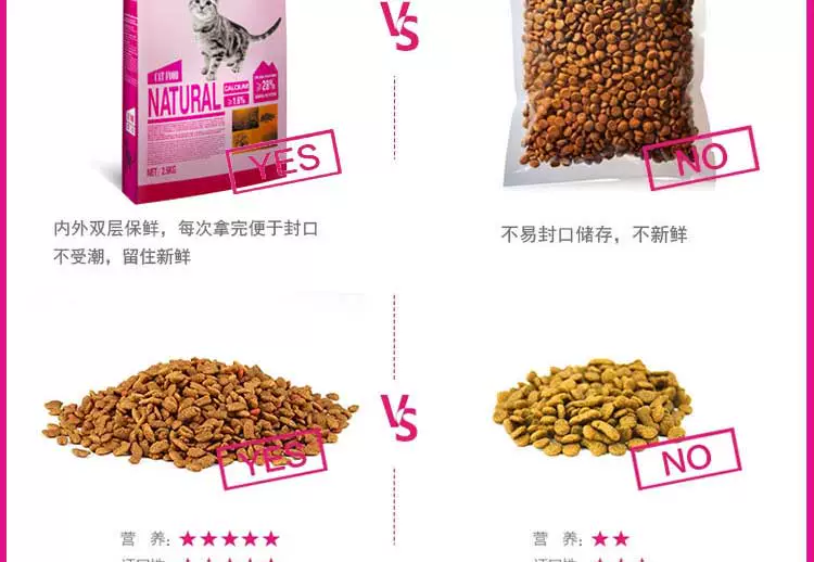 Cá biển tuyệt vời thức ăn cho mèo 2,5kg lông đẹp mắt sáng 5 kg thành mèo con mèo con mèo già mèo đi lạc thức ăn - Cat Staples Review các loại hạt cho mèo
