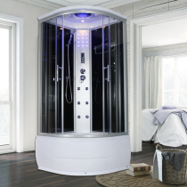 Bath room Integral shower room Arc fan-shaped bathroom bathroom household partition closed integrated tempered glass