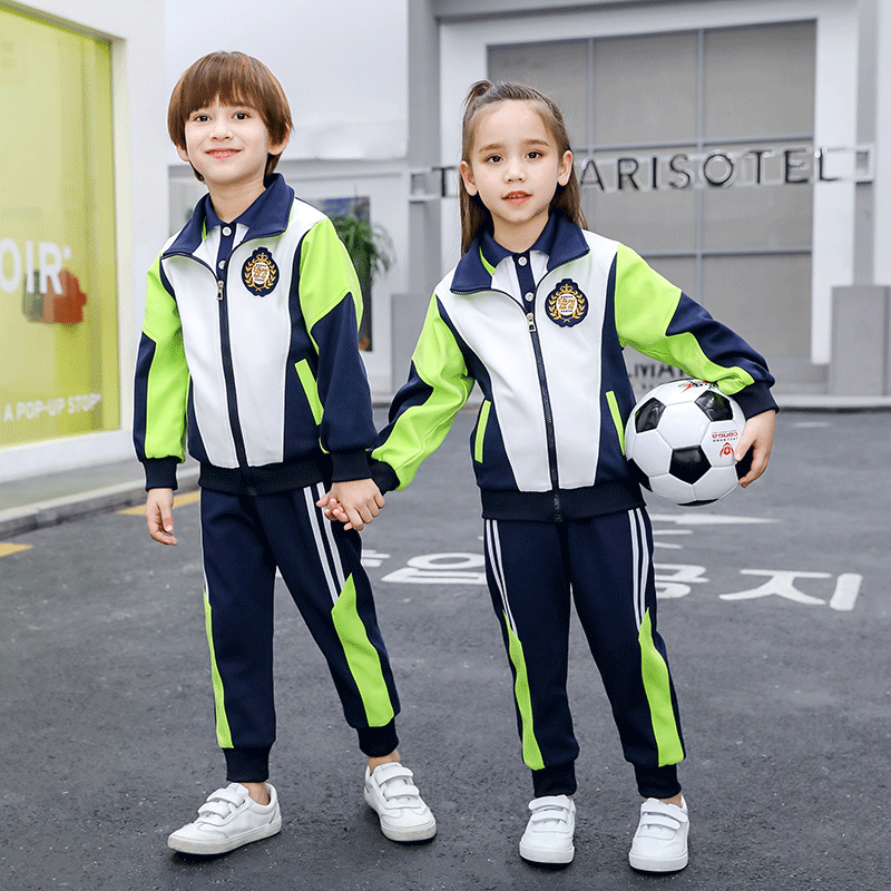 Elementary school uniform spring and autumn custom long-sleeved four-piece Korean version children's class uniform kindergarten garden uniform value-added new products