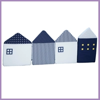 Домик, синие бортики, 4 штук, 120см