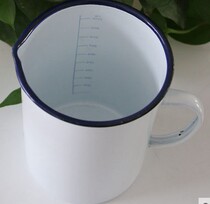 Enamel cup 500ml 1000ml Enamel beaker Laboratory with scale Enamel measuring cup can be invoiced