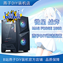 Swallow DIY installation shop Micro Star RTX3060TI R5 5600X water cooling RGB host family bucket