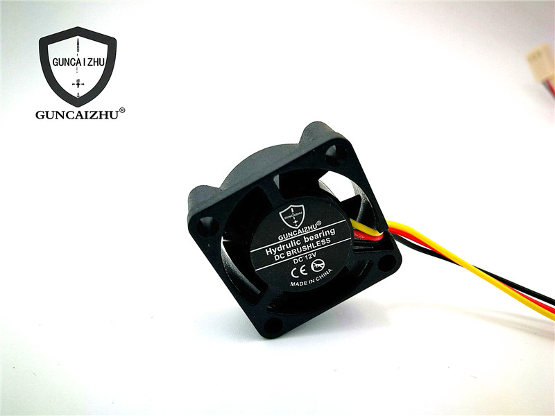 New 3510 3010 2510 hydraulic 3.5/3/2.5cm motherboard graphics card 12V three-wire speed measuring cooling fan