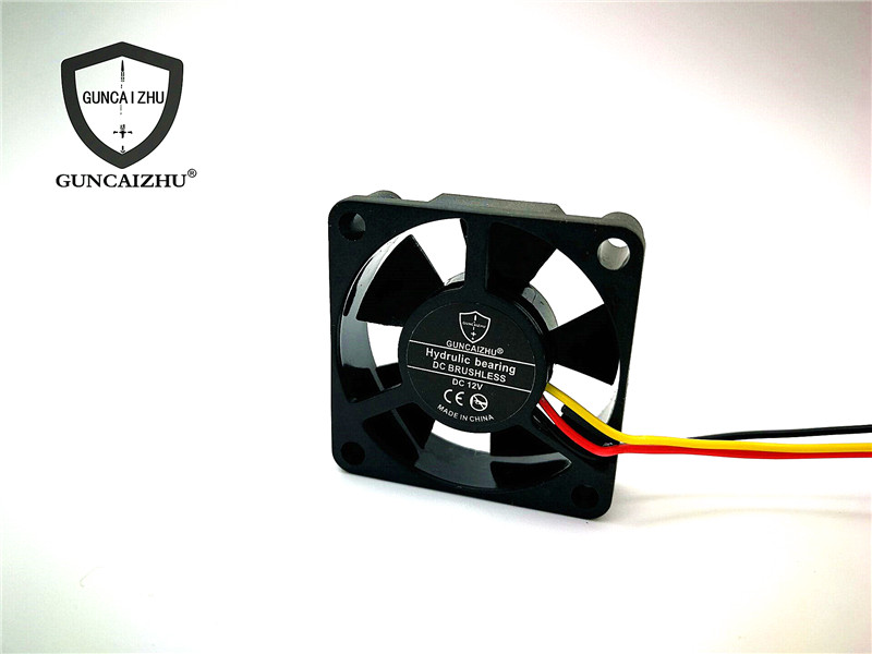 New 3510 3010 2510 hydraulic 3.5/3/2.5cm motherboard graphics card 12V three-wire speed measuring cooling fan