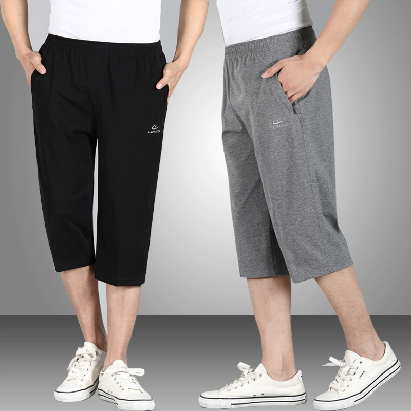 Quần short thể thao cho người trung niên và người cao tuổi Quần thun thun cotton cao cấp dành cho người trung niên - Quần Jogger