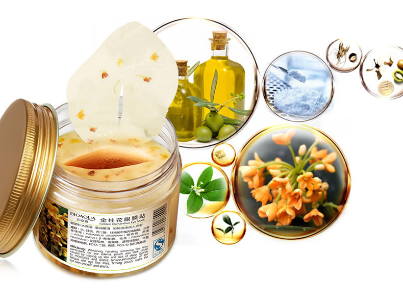 Golden Osmanthus Eye Patch 80 Eye Care dưỡng ẩm Eye Drop Eye Bag Lightening Dark Circle kem duong mat