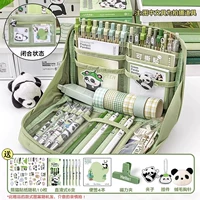 [⭐ Panda Diy подарочный пакет ⭐] Бобовой пасты зеленый/отправить 6 Panda Pen+4 Панки Panda (200 листов)+Panda Clip+Panda Panda+наклейка Panda