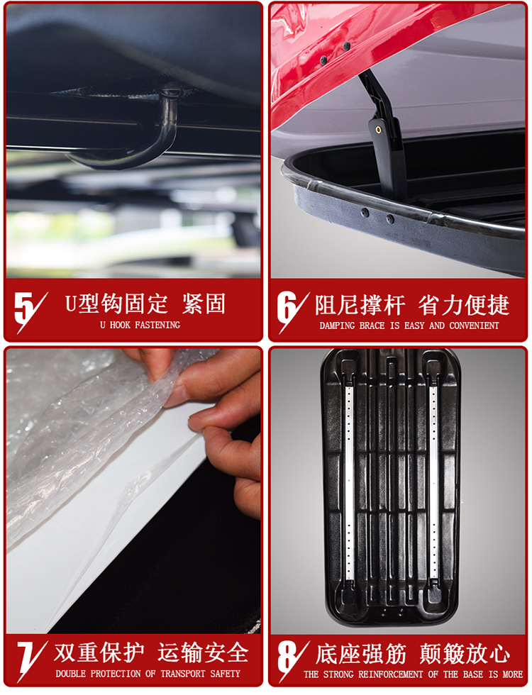 Xe nóc hành lý off-road SUV vali xe tự lái lưu trữ hộp lưu trữ hành lý khung thanh ngang - Roof Rack giá nóc ô tô
