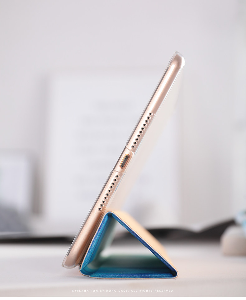 ipadair2保护套2018新款ipadpro10.5蓝色水彩