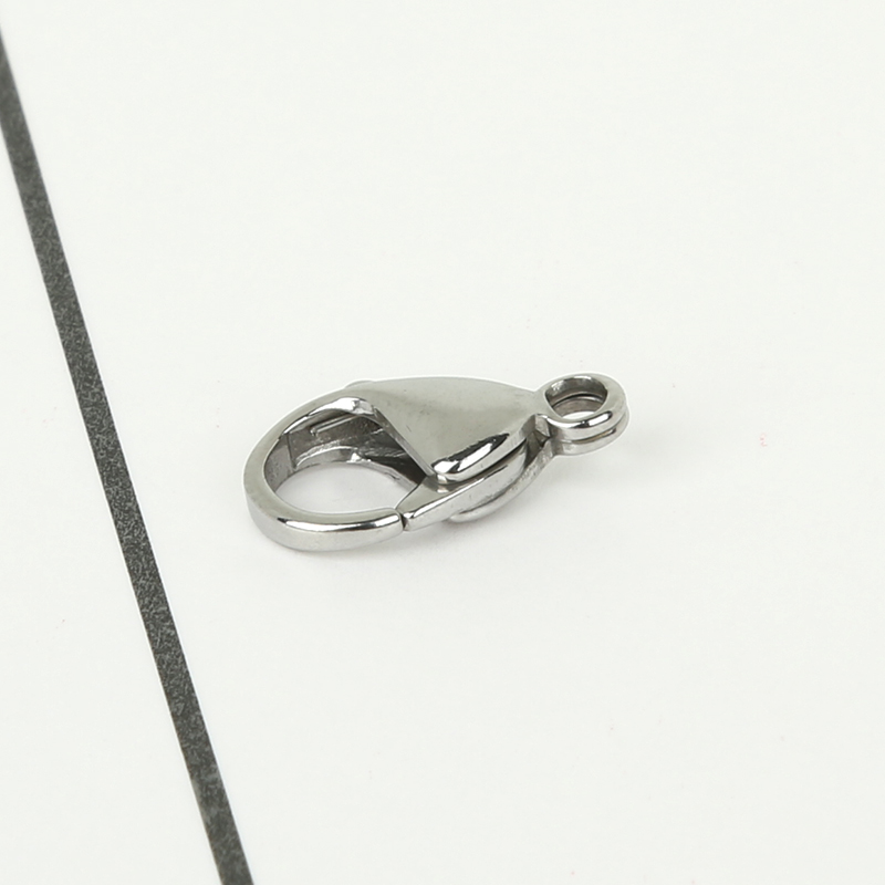 Handmade đồ trang sức phụ kiện vòng tay vòng cổ thép không gỉ tôm hùm khóa đính cườm liên kết khóa vật liệu 10 - Vòng đeo tay Clasp vòng tay cao su