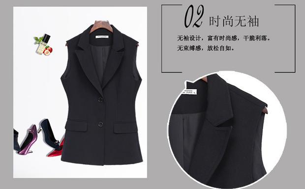Mã lớn chuyên nghiệp vest nữ màu đen mm200 kg cộng với phân bón để tăng tay áo vest áo khoác dài nữ