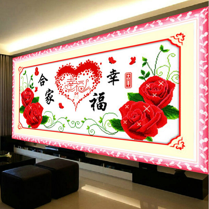 5D thêu kim cương gia đình hạnh phúc khoan từ kim cương khâu sơn nề 2018 cho thấy một phòng khách mới kim cương dán đáng kể - Công cụ & phụ kiện Cross-stitch các mẫu tranh thêu chữ thập