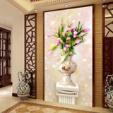Cross -Stitch Diamond Embroidery New Diamond 2019 Tulip Store Torch коридор вертикальная версия полная живопись бриллиантов