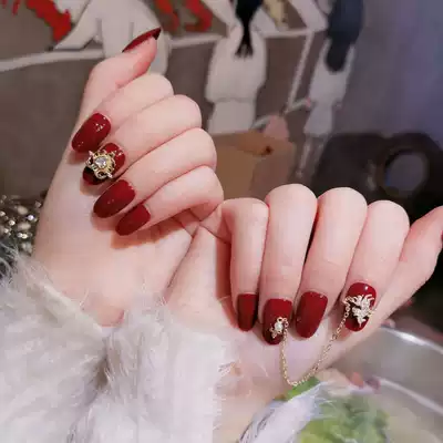 Net red tremble nail patch detachable wear fake nail piece finished bride student pregnant woman nail patch