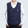 Áo khoác nam trung niên xuống vest nam trung niên cotton cộng với phân bón XL vest nam cao cấp 2018 thu đông ao ba lo nam