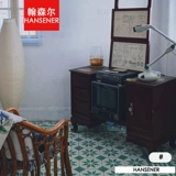 翰森尔 Изумрудный зеленый антикварный кирпичный кирпичный ретро -сальхайский кирпичный кирпичный кирпич.