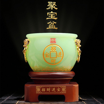 Glazed cornucopia ornaments living room wine cabinet home decorations office table housewarming shop opening gifts