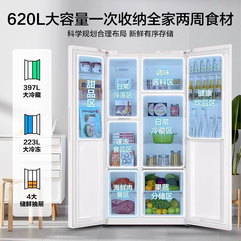 海尔BCD-620WGHSSEDWV冰箱图片