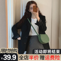 Early spring 2021 new high-end womens fat mm slim jumpsuit autumn and winter foreign style Net red two-piece suit