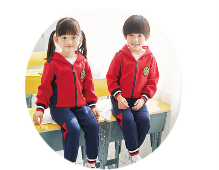 Quần áo sân vườn cotton mẫu giáo mùa xuân và mùa thu đặt đồng phục gió tiểu học Anh phục vụ lớp thể thao cho trẻ em quần áo phụ huynh-trẻ em tùy chỉnh đồ bộ bé trai