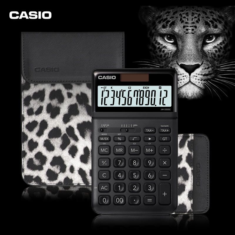 CASIOCASIOJW-200SC quality calculator fashion black and white BAO WEN card bag personality set exquisite ultra-thin goddess birthday Valentine's Day 38 Women's Day