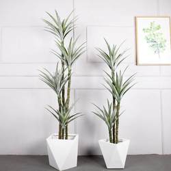 Nordic large simulation green plant sisal simple floor-standing tropical plant decoration fake tree simulation tree sisal potted plant