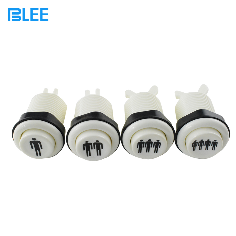 American bracket button 1 person 2 people 28mm American button game accessories game console white small round button switch
