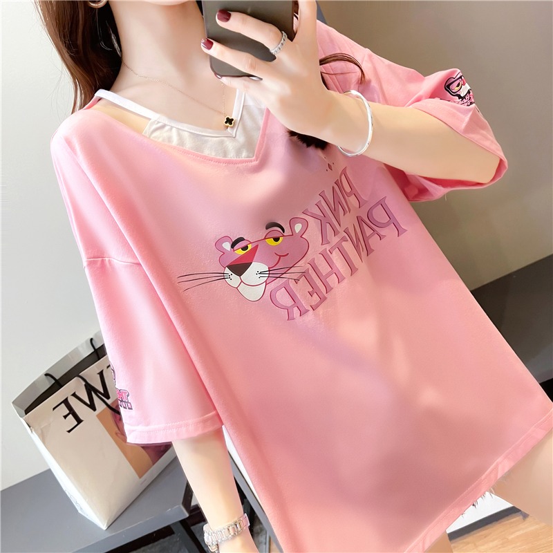 Pregnant woman blouses woman T-shirt short sleeve shorts summer thin summer T-shirt undershirt summer clothes out of fashion suit