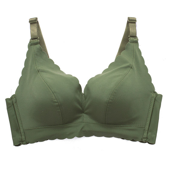 Small-breasted, flat-chested AA cup, empty cup, thin, non-magnetic underwear, no rims, push-up women's seamless electronics factory special bra