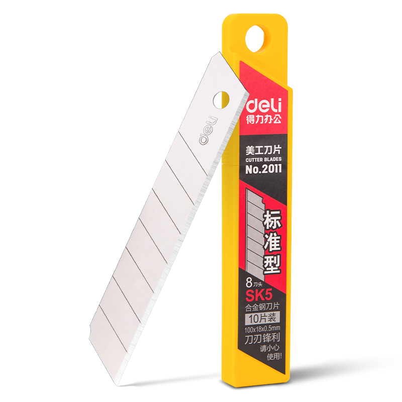Able 2011 Blade Large Beauty Knife Replacement Blade 18mm Blade SK5 Cut Paper Knife 10 Sheet Clothing