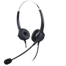 Telephone headset supply call center headset headset bilateral crystal head customer service phone headset