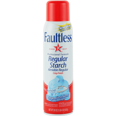 FAULTLESS福星熨衣熨斗上浆液喷雾型烫衣液衬衫裤子除皱567g