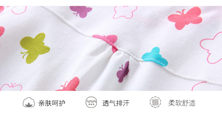 Quần áo sơ sinh cho bé sơ sinh mùa xuân và mùa thu cotton nữ quần áo trẻ sơ sinh 3-6 tháng Quần áo ngủ cho bé sơ sinh áo liền quần lót lông cho bé