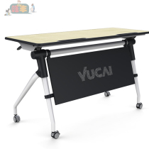Yucai primary and secondary school double table childrens desks and chairs foldable with locking table legs roller student table 169