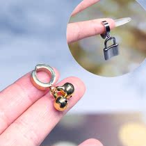 Navel fake without perforated hot broiler belly button web Red small crowdsourced anti-allergic sensation no-hole dance clamping ear