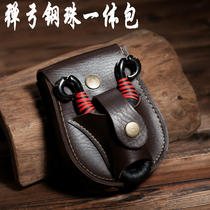 Slingshot bullet bag integrated tactical belt with bag for field use