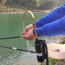 Fishing pump washing hand small simple fishing box hose multi-function fishing mixing fish food wild fishing water