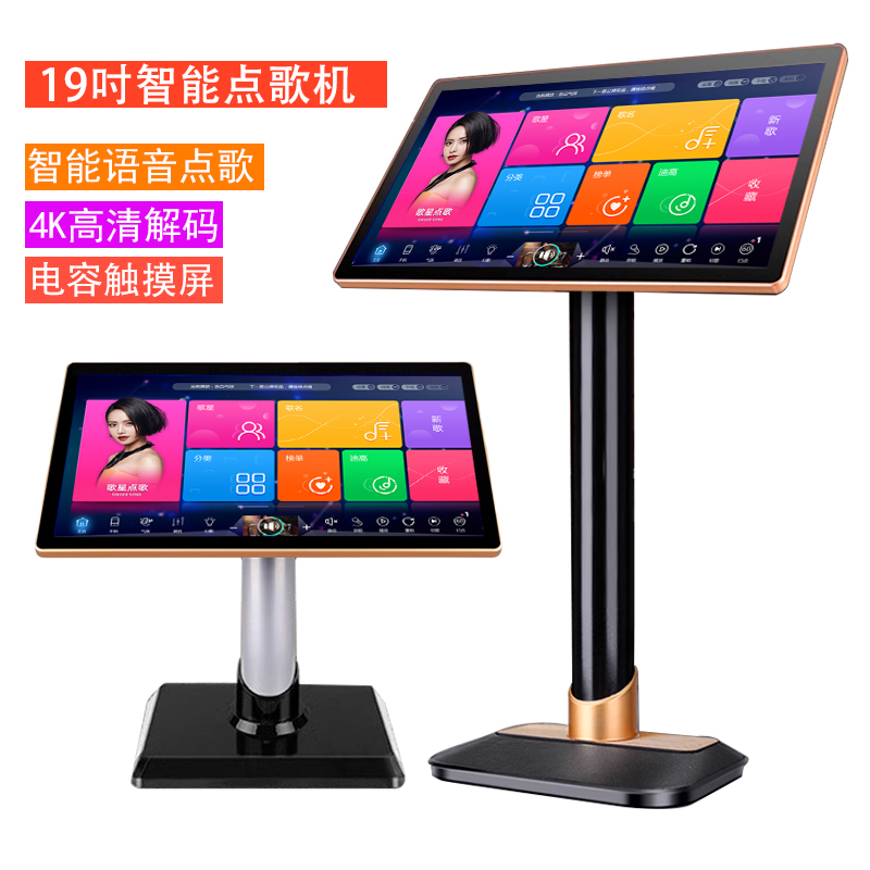 19 Inch Professional Family Ktv Dot Song Machine all-in-one capacitive screen intelligent voice wireless connection 4K HD-Taobao