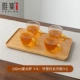 Star Dot Cup 100 мл (янтарная ручка/4 установка)+бамбуковый чайный поднос (прямоугольник)