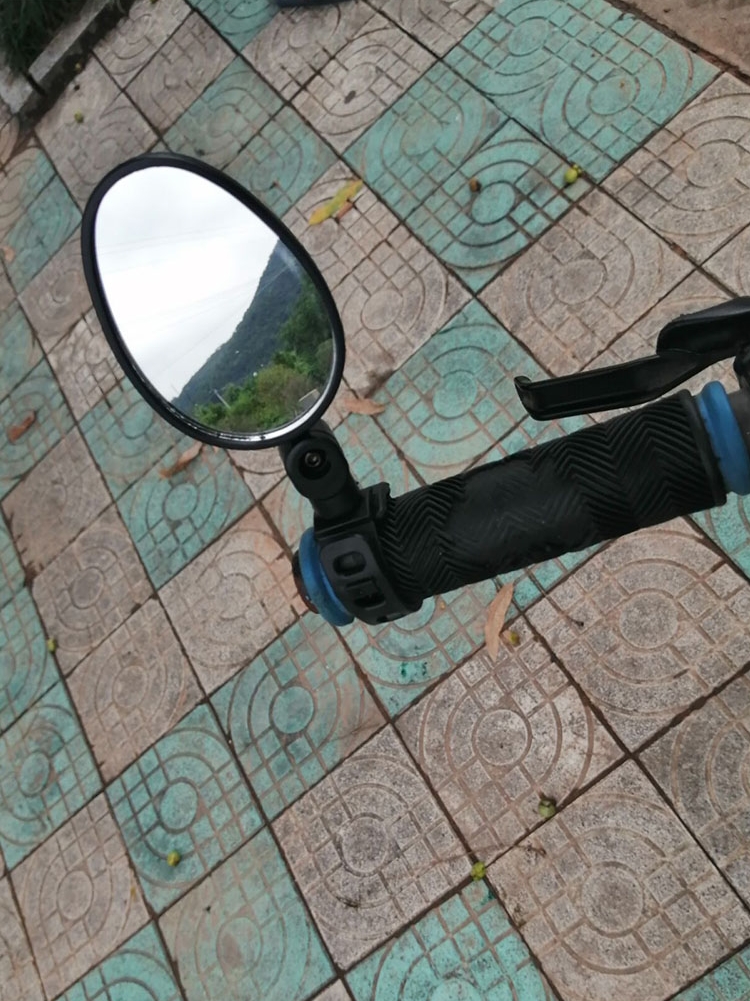 Adjustable bicycle mirror Wide-angle convex mirror Quick-release bicycle view rear mirror Glass mountain bike rear mirror