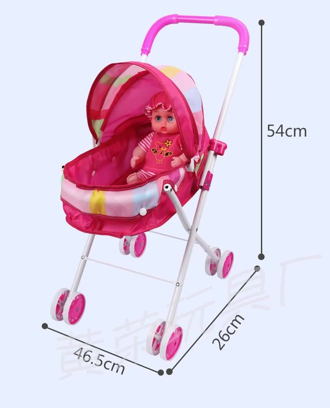 Xe đẩy trẻ em đồ chơi trẻ em chơi xe đẩy nhà với búp bê đồ chơi gấp túi trẻ em xe đẩy trẻ mới biết đi