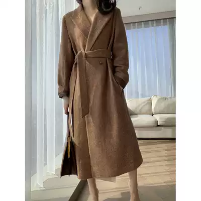 lowey Japan imported herringbone thin tweed high proportion wool classic Orthodox lapel long suit coat