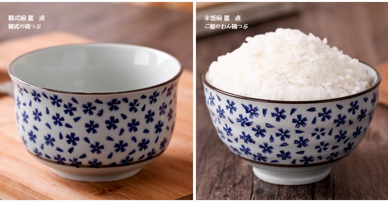 Millet cơm bát tráng miệng nhà mì bát bát súp bát gốm underglaze màu Jingdezhen bộ đồ ăn khay đựng đồ ăn