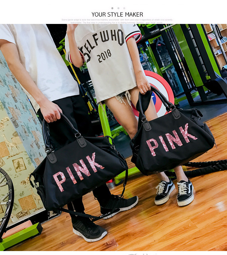 Du lịch đường dài túi nữ hành lý xách tay túi nam Hàn Quốc phiên bản của công suất lớn HỒNG túi du lịch ánh sáng giày thể dục túi thủy triều túi du lịch lv nữ