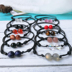 Đơn giản Moonstone dạ quang hạt sáng Dây đeo tay Dâu tây Crystal Blue Agate Quá cảnh Sen Bracelet Cặp đôi Quà tặng Nam và nữ vòng tay tỳ hưu Vòng đeo tay Clasp