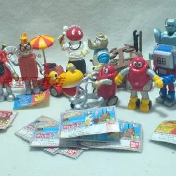 Bandai, минифигурка, японская кукла из мягкой резины, капсульная игрушка