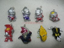  Genuine Bandai Ultraman salted egg Superman Q version hand-made doll keychain pendant charm doll